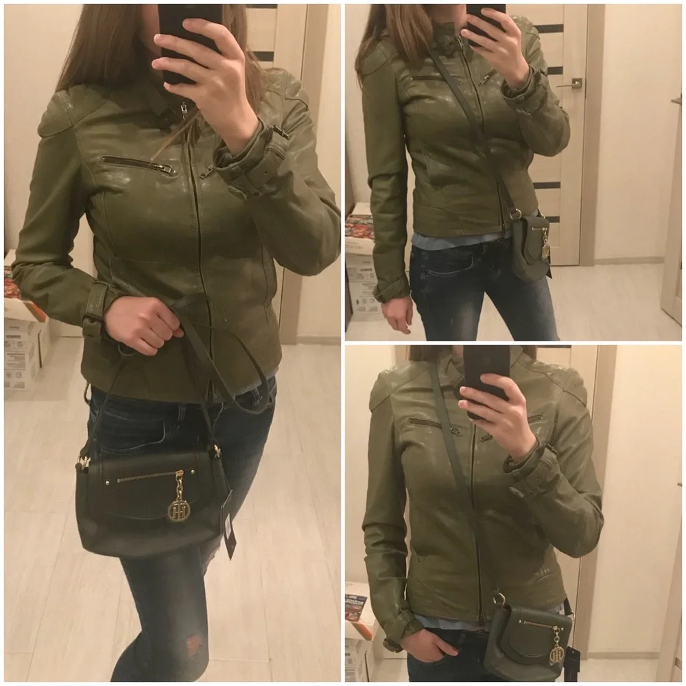 Real leather moto jacket - Picture 6 of 6